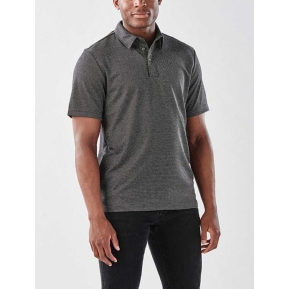 Stormtech MK-1 Golf Tennis Business Casual Polo Shirt Carbon/Gray Large New